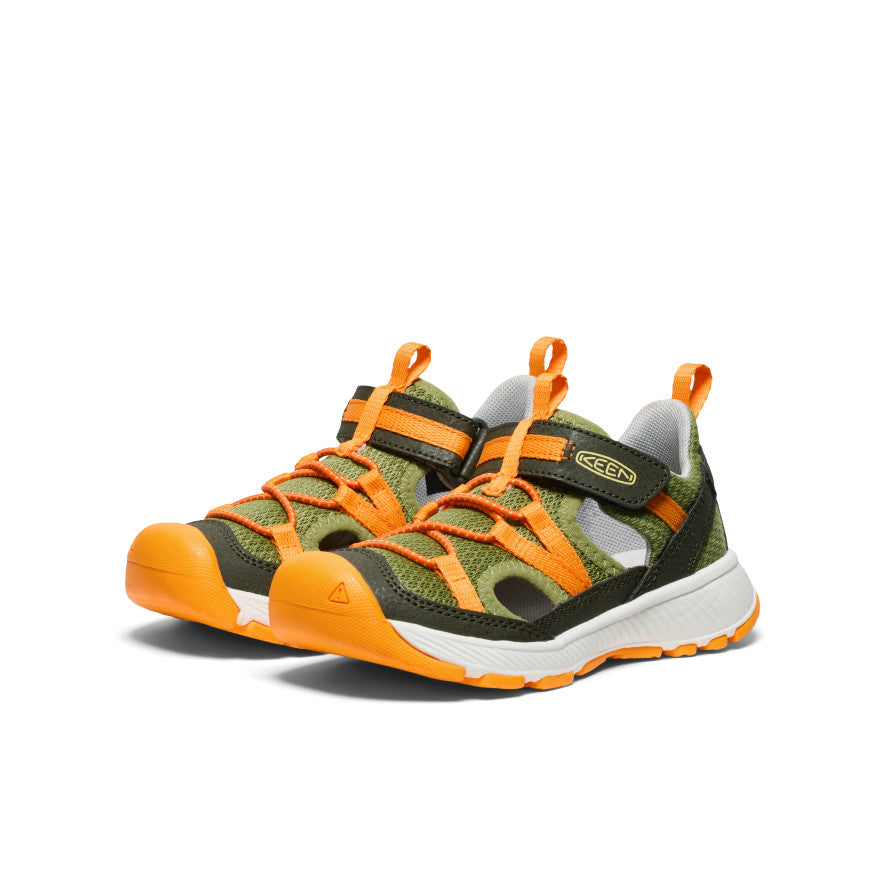 Little Kids' Motozoa Sandal | Forest Night/Bright Marigold - Image 3