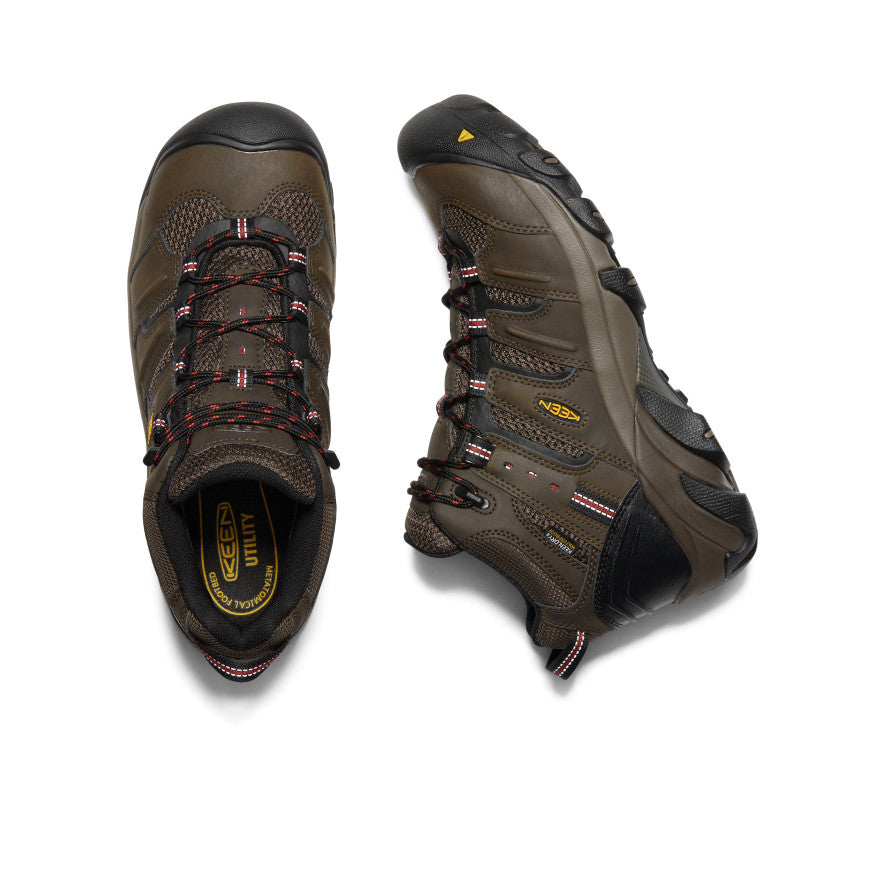 Men's Lansing Mid Waterproof (Steel Toe) | Cascade Brown/Brindle - Image 4