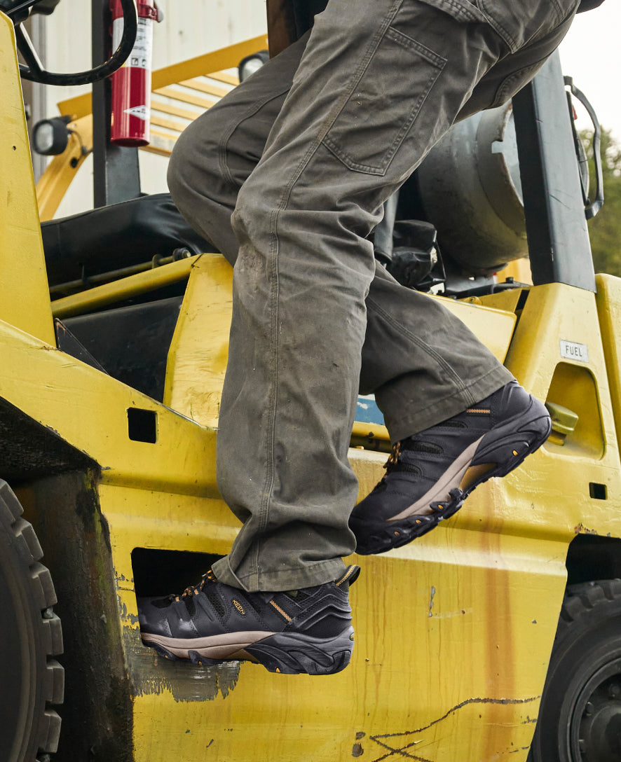 Men's Lansing Mid Waterproof (Steel Toe) | Raven/Tawny Olive - Image 6