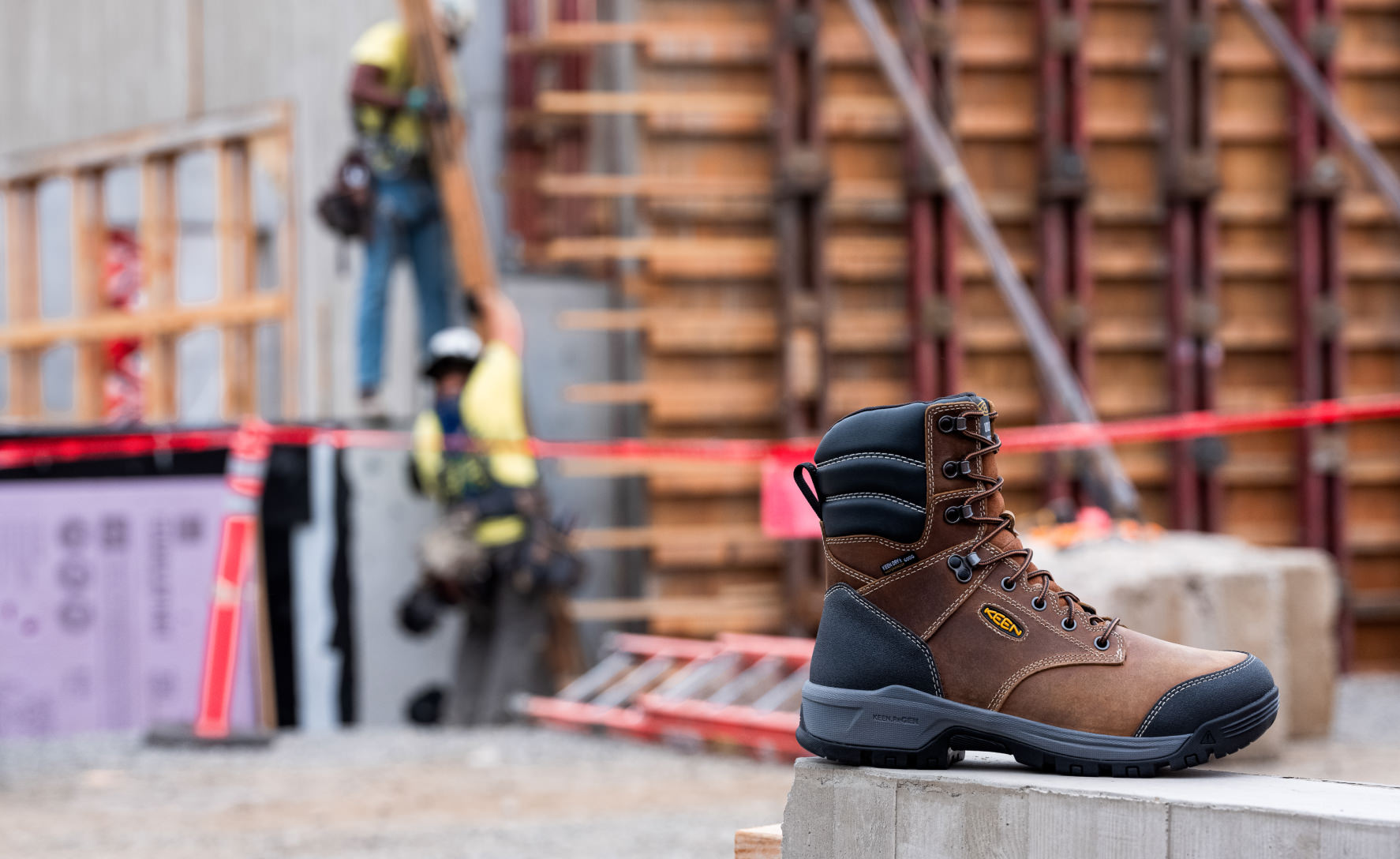 Men's Evanston 8 Insulated Waterproof Boot (Soft Toe) | Bison/Black - Image 7