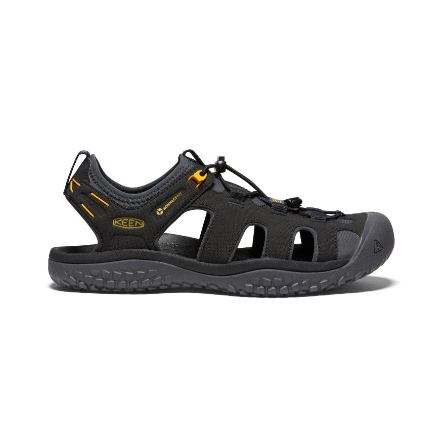 Men's SOLR Sandal | Black/Gold