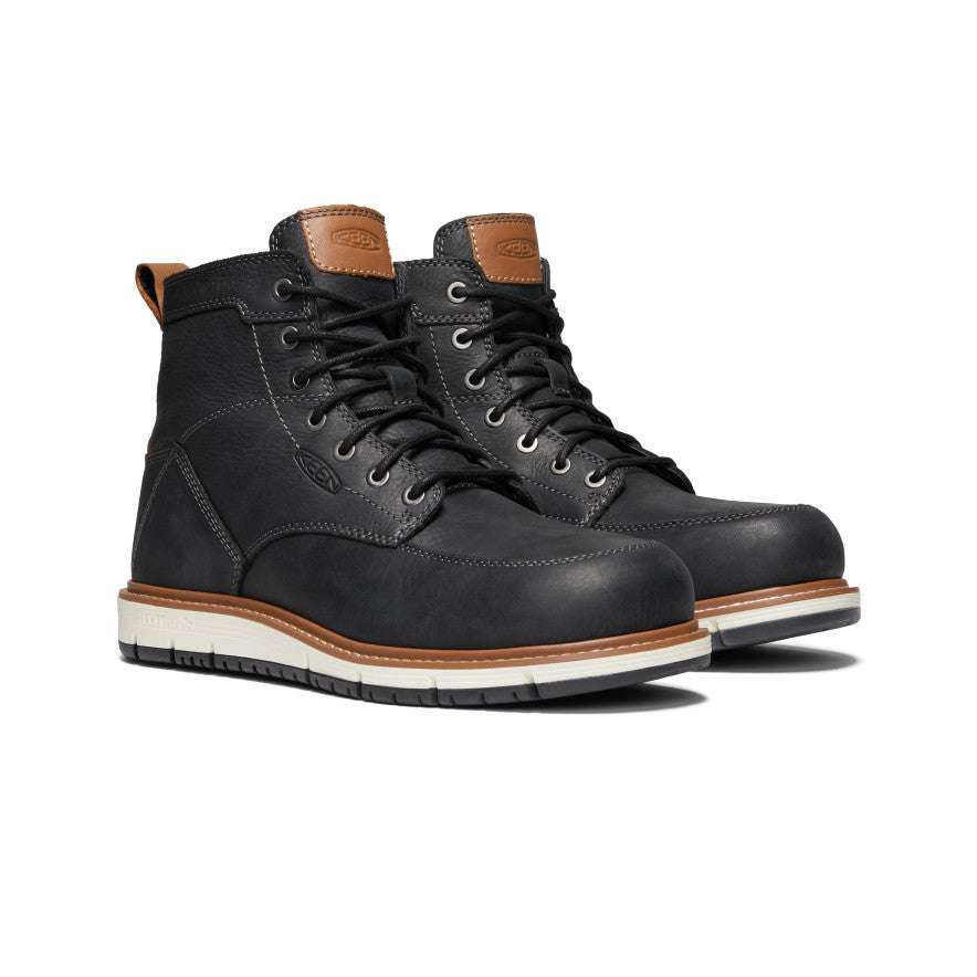 Men's San Jose 6 Boot (Aluminum Toe) | Black/Caramel Cafe - Image 2